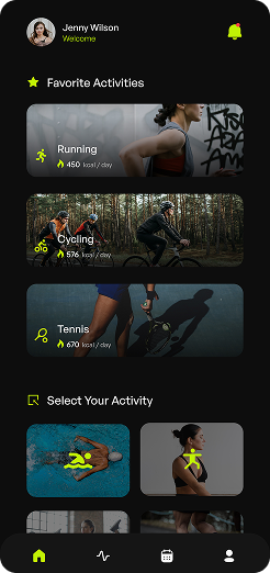 ACT Tracker Screen 1