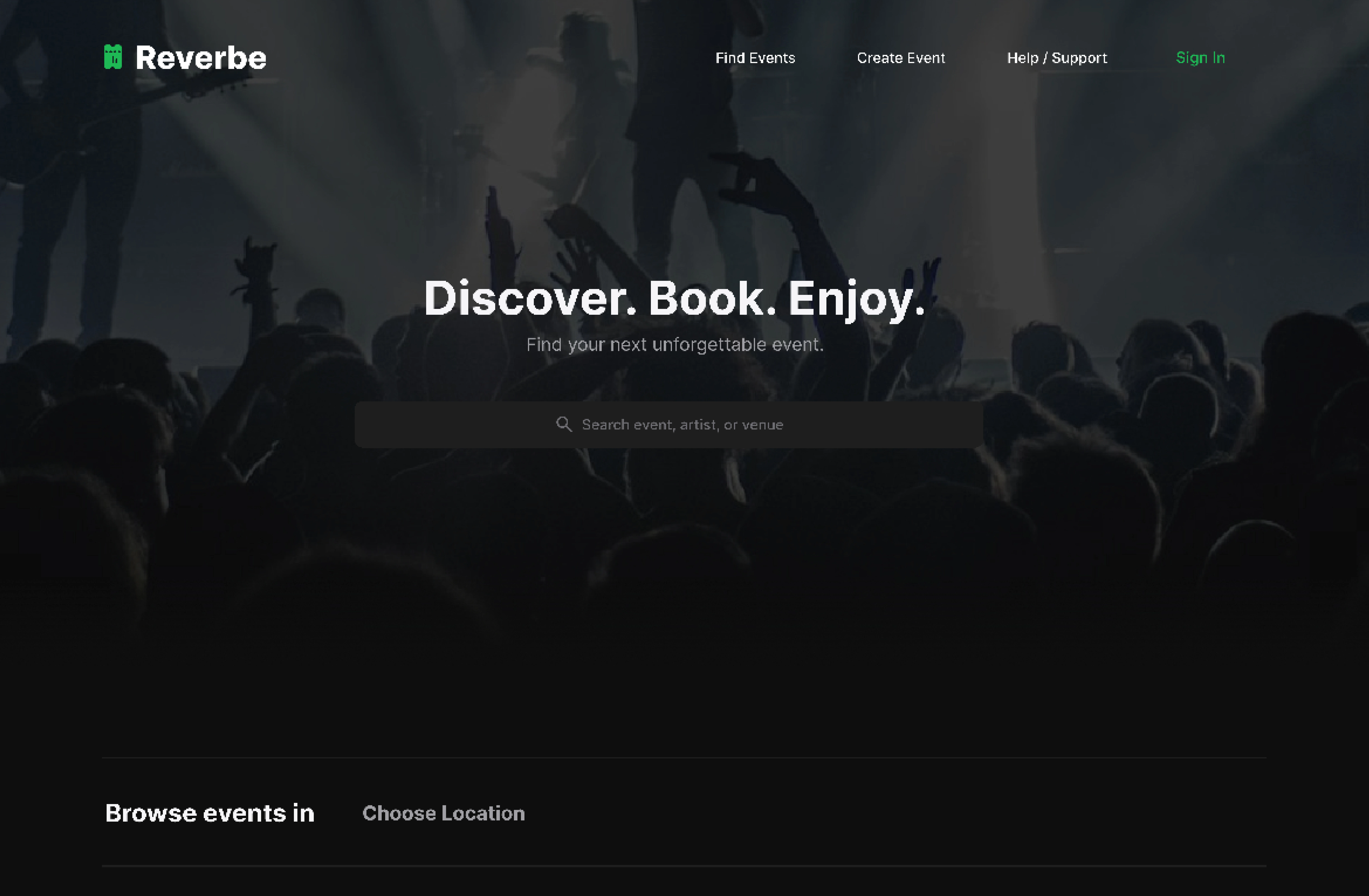 Reverbe Landing Page 1